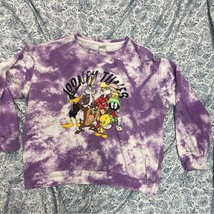 Warner Bros. Purple Tie-Dye Looney Tunes Top